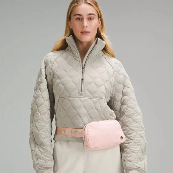 Everywhere Belt Bag 1L Wordmark Pink Mist/Silver/White Opal (NWT) - Picture 5 of 10